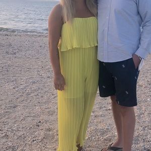 Zara yellow jumpsuit